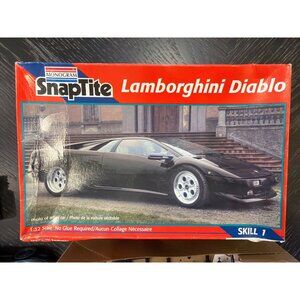 Monogram SnapTite Lamborghini Diablo 1:32 Scale Model Kit With 4 Testors Enamel